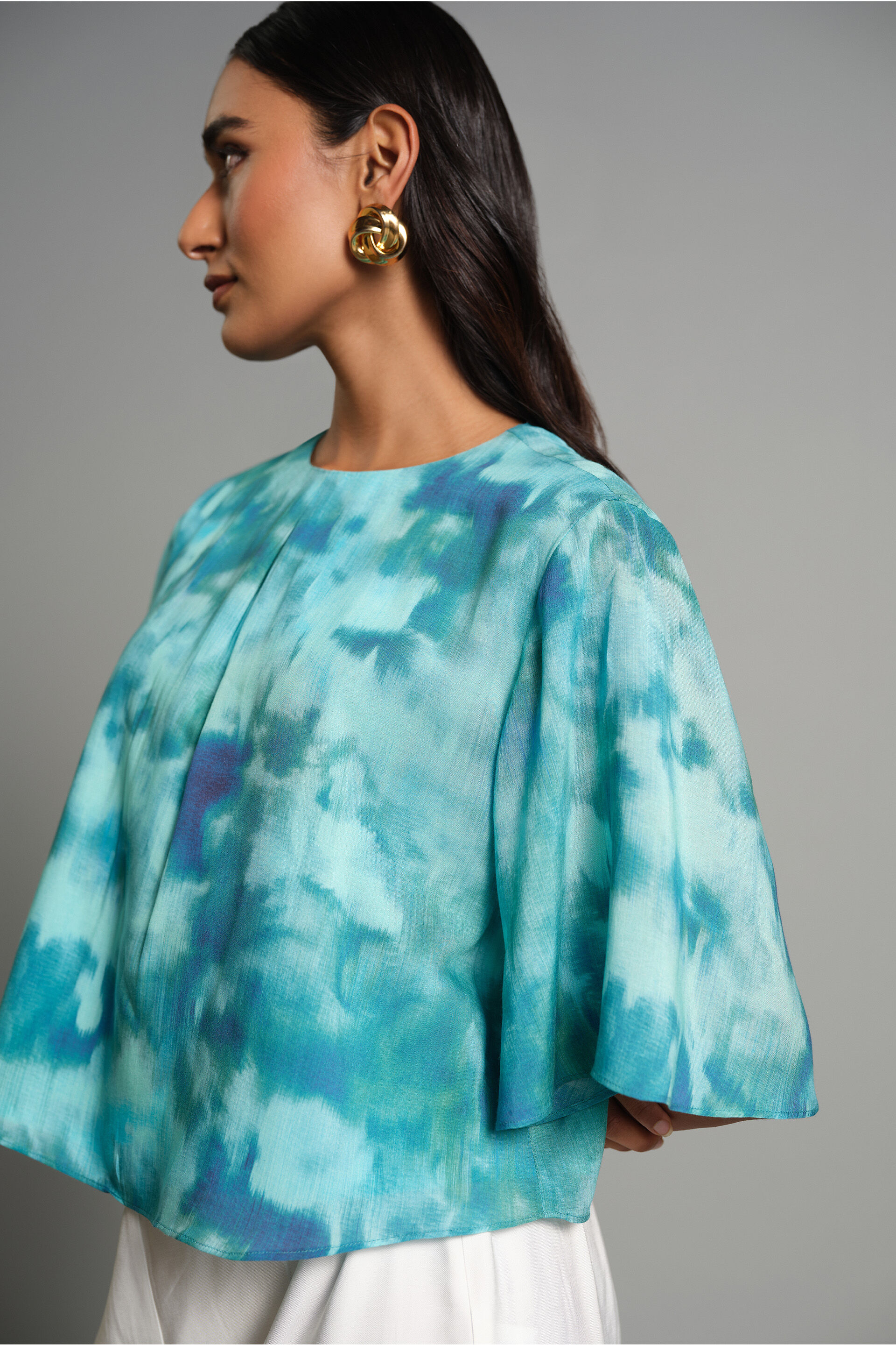 Blue Rhythm Top, Blue, image 4